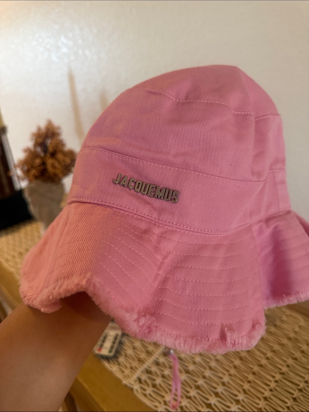 Jacquemus Women's Pink The Artichaut Bucket Hat - Picture 3 of 6